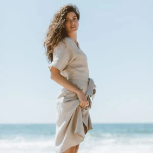 AVALON - Linen Wrap Dress