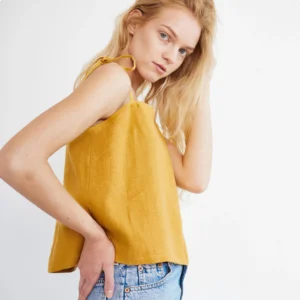 Alternative view of SYDNEY – Linen Top